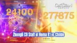Genshin Impact – Zhongli C0 Staff of Homa R1 vs Childe Boss Gameplay – Oneshot Team