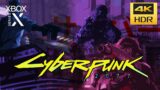 HDR 4K Cyberpunk 2077 Xbox Series X gameplay back compat performance mode