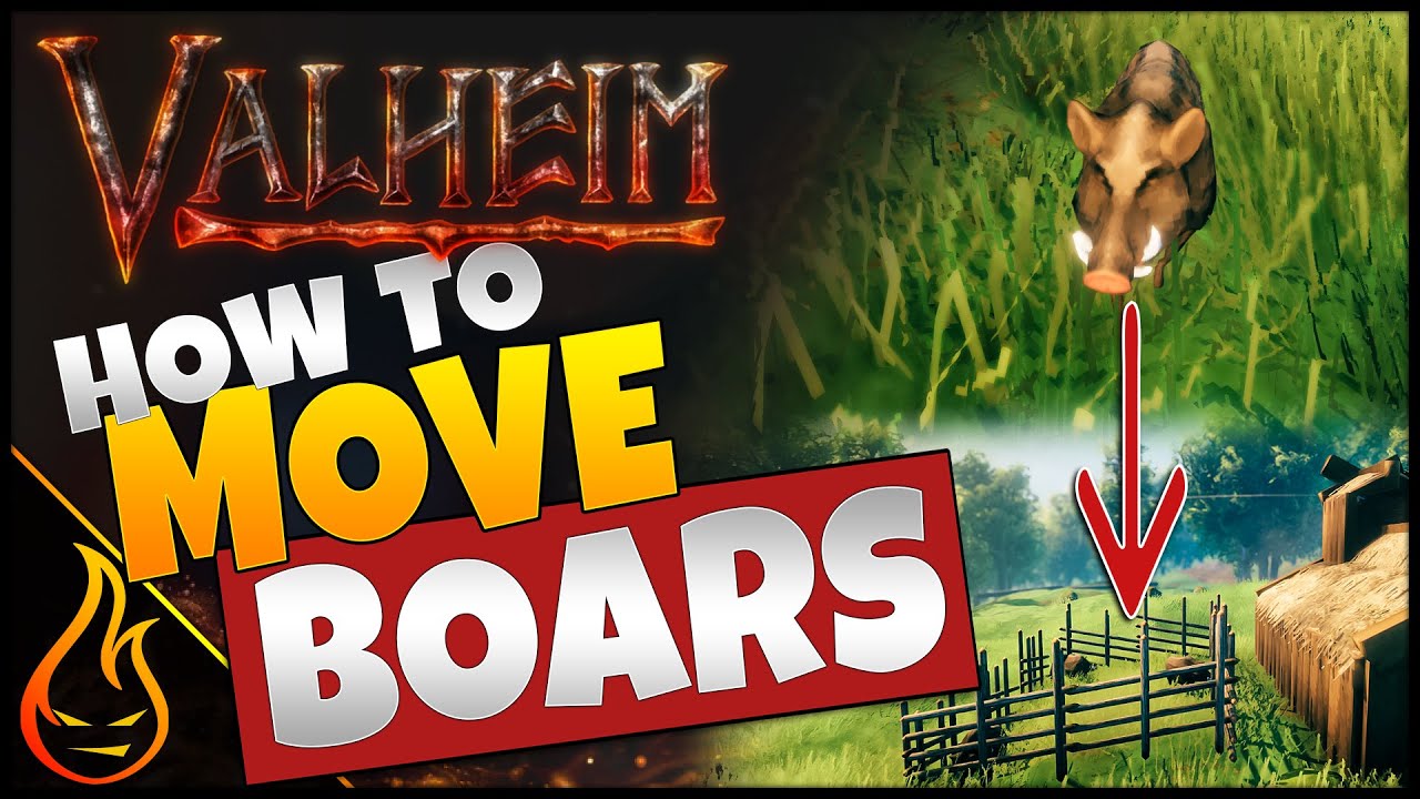 How To Easily Move Boars Valheim Guide Game videos