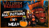 How to craft ALL Valheim Potions & Mead ! ( Valheim Fermenter Guide )