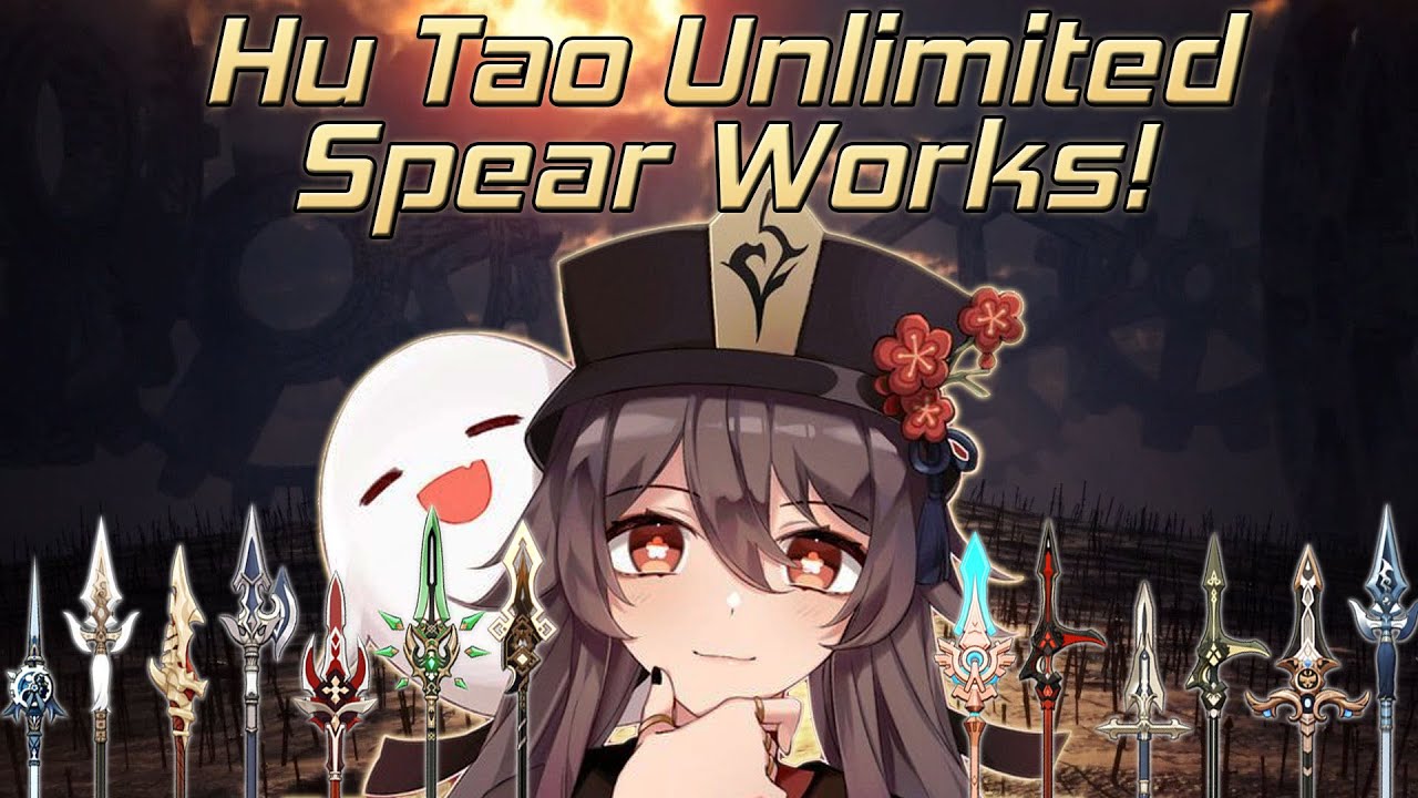 Hu Tao Spear Guide Unlimited Spear Works Genshin Impact Game   Hu Tao Spear Guide Unlimited Spear Works Genshin Impact 