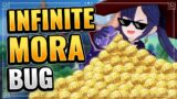 INFINTE MORA BUG! (WORKS WITH ANY CHARACTERS!) Genshin Impact Glitch Mona Becoming RICH!
