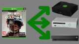 Inserting Xbox Series X disc into Xbox consoles (60fps)