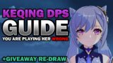 KEQING DPS GUIDE WITH TIPS AND TRICKS | GENSHIN IMPACT 5 KEQING COMBO TIPS
