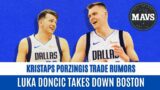Kristaps Porzingis Trade Rumors & Injury News + Mavs vs. Celtics Game Recap As Luka Doncic Dominates