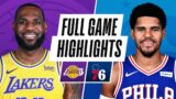 LAKERS at 76ERS | FULL GAME HIGHLIGHTS | January 27, 2021