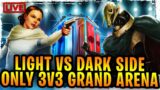 LIGHT SIDE VS DARK SIDE ONLY 3V3 REALTIME GRAND ARENA SANDBOX CHALLENGE -Sith Eternal is Invincible