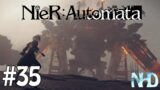 Let's Play Nier Automata [9S] (pt35) Two Goliath-class heavy-weapon enemies (Engels)