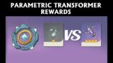 Low (grey) vs High (purple) Transmute/Parametric Transformer Rewards [Genshin Impact]