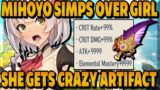 MIHOYO SIMPS OVER GIRL SHE GETS CRAZY LUCKY ARTIFACT | GENSHIN IMPACT FUNNY MOMENTS PART 119