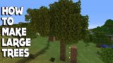 Minecraft #shorts :: How to Make LARGE OAK Trees in 1.16.3