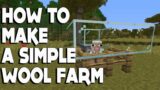 Minecraft #shorts :: How to Make a SIMPLE AUTOMATIC WOOL Farm in 1.16.3