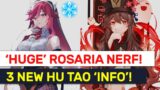 NEW 1.4 Rosaria & Hu Tao Combat Info & Clips! 'HUGE' Rosaria NERF!! | Genshin Impact