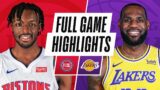 PISTONS at LAKERS | FULL GAME HIGHLIGHTS | February 6, 2021