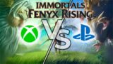 QUAL RODOU MELHOR?! | COMPARATIVO EM IMMORTALS FENYX RISING | PS5 VS Xbox Series X VS Series S