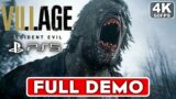 RESIDENT EVIL 8 VILLAGE Gameplay Walkthrough Part 1 FULL DEMO [4K 60FPS PS5] – No Commentary