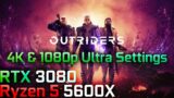 RTX 3080 + Ryzen 5 5600x Outriders Demo Ultra 2160p & 1080p