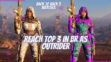 Reach Top 3 in BR as Outrider | Back to back 3 matches with random squads
