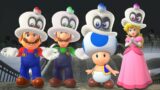 Super Mario VS Luigi VS Blue Toad VS Peach Odyssey (All Super Mario 3D World Characters Comparison)
