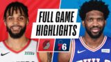 TRAIL BLAZERS at 76ERS | FULL GAME HIGHLIGHTS | February 4, 2021