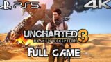 UNCHARTED 3 PS5 REMASTERED Gameplay Walkthrough FULL GAME (4K 60FPS)
