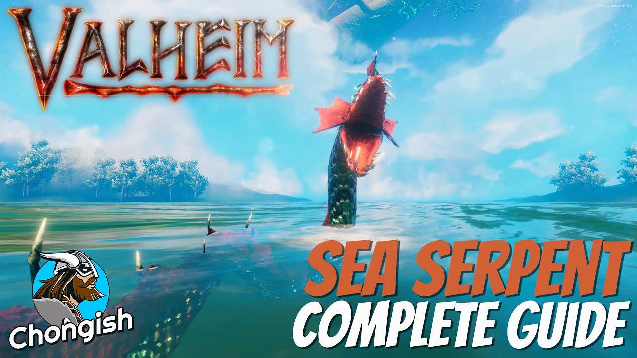 VALHEIM Complete Sea Serpent Guide! Game videos