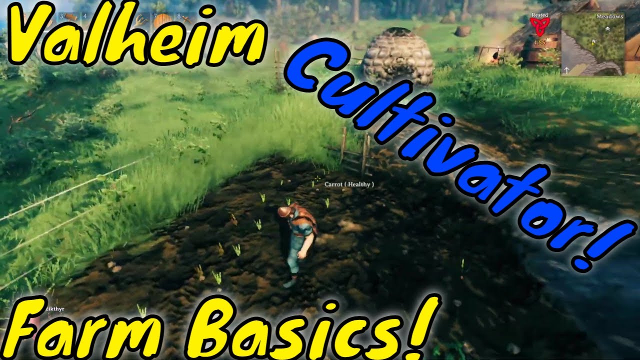 Valheim Farming Basics Using the Cultivator! Game videos