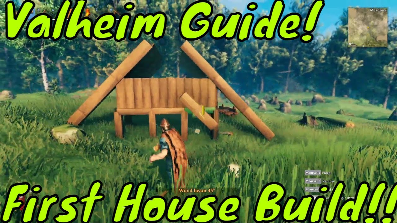 Valheim House Building Basics and How To! Game videos