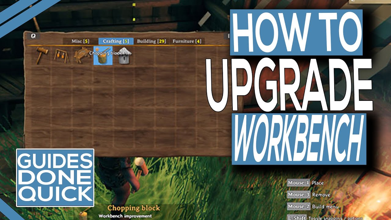 how to upgrade workbench valheim