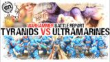 Warhammer 40,000 (Battle Report) Tyranids vs Ultramarines