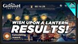 Wish Upon A Lantern Results!!! | Genshin Impact | Go To @ 49:00
