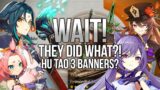Xiao Keqing WAIT Hu Tao?! 4 New Weps! 1.3 Banners Genshin Impact Rate Up Banners ARE INSANE!