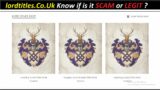lordtitles ! lordtitles.Co.Uk Know if is it SCAM or LEGIT ? lordtitles Review