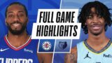 CLIPPERS at GRIZZLIES | FULL GAME HIGHLIGHTS | February 25, 2021