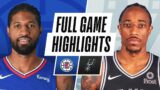 CLIPPERS at SPURS | FULL GAME HIGHLIGHTS | March 25, 2021