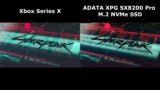 Cyberpunk 2077 | Xbox Series X vs ADATA XPG SX8200 Pro Loading Times (v1.05)