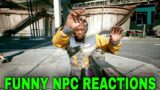 Cyberpunk NPCs Funny Reactions To Gun Aimed At Their Heads Cyberpunk 2077 #Shorts