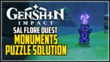 Follow Zhongli Instructions And Light The Monuments Up Genshin Impact Sal Flore Quest