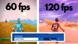 Fortnite 120FPS Gameplay on Xbox Series S (60fps vs 120fps Graphics Differences)