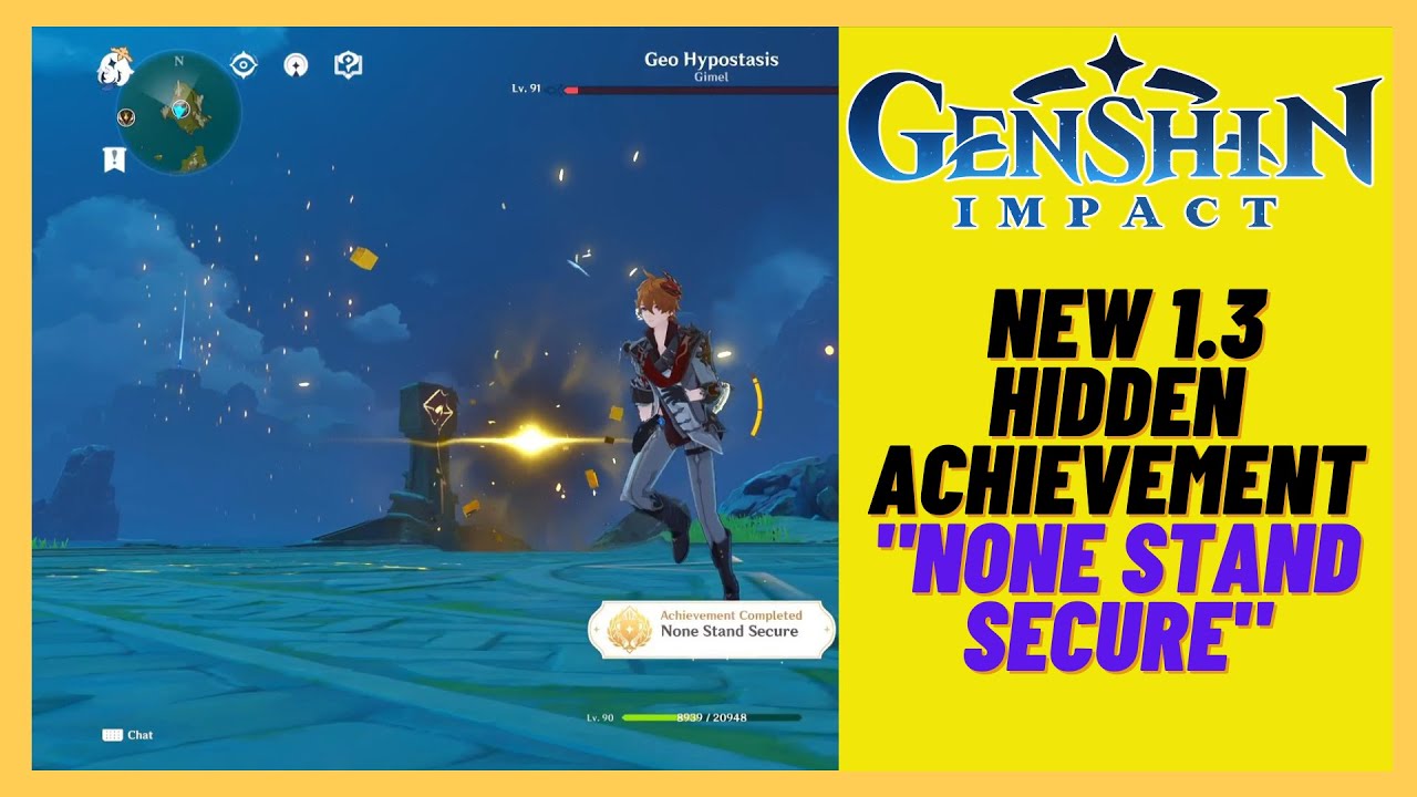 Genshin Impact 1.3 - How to get the new hidden achievement - 