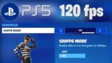 How to ENABLE 120 FPS fortnite on PS5! (Problem Solved)