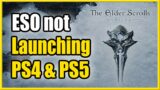How to FIX Elder Scrolls Online Not Launching, Loading, Can't Login on PS5 & PS4 (Easy Method!)