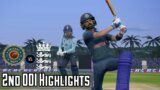 India vs England | 2nd ODI Highlights | 26th March 2021 – IND VS ENG | Cricket 19