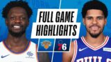 KNICKS at 76ERS | FULL GAME HIGHLIGHTS | March 16, 2021