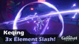 Keqing 3x Element Slash Possible! – Genshin Impact Keqing Trick