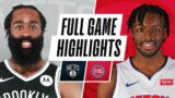 NETS at PISTONS | FULL GAME HIGHLIGHTS | March 26, 2021