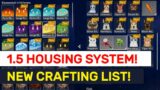 NEW 1.5 Housing System Details! PREPARE 1.5 CRAFTING NOW! | Genshin Impact