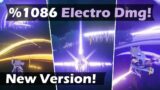 Next Level Tech! %1086 Electro Dmg w/One Element Skill! – Genshin Impact