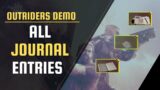 OUTRIDERS DEMO – ALL JOURNAL LOCATIONS
