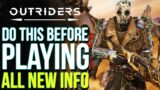 OUTRIDERS | Get Ready For Launch! All New Updates From Devs, File Size & Preloads (Outriders News)